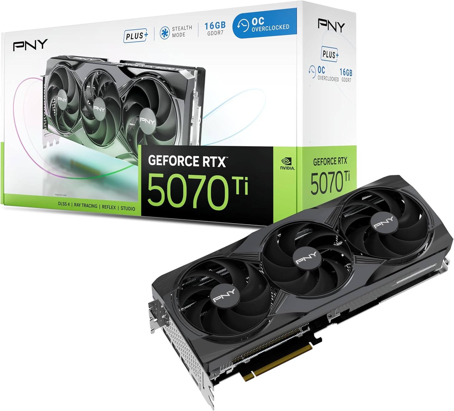 61XBro7+VLL._AC_SL1201_ PNY GeForce RTX 5070 Ti 16GB Overclocked